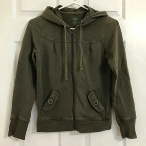Joe Fresh Green Zippered Hoodie  Size Extra Small